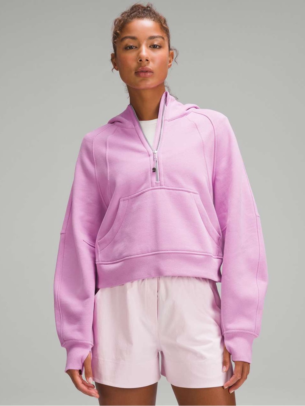 Lululemon Scuba Oversized Half-Zip Hoodie - Dahlia Mauve - M/L